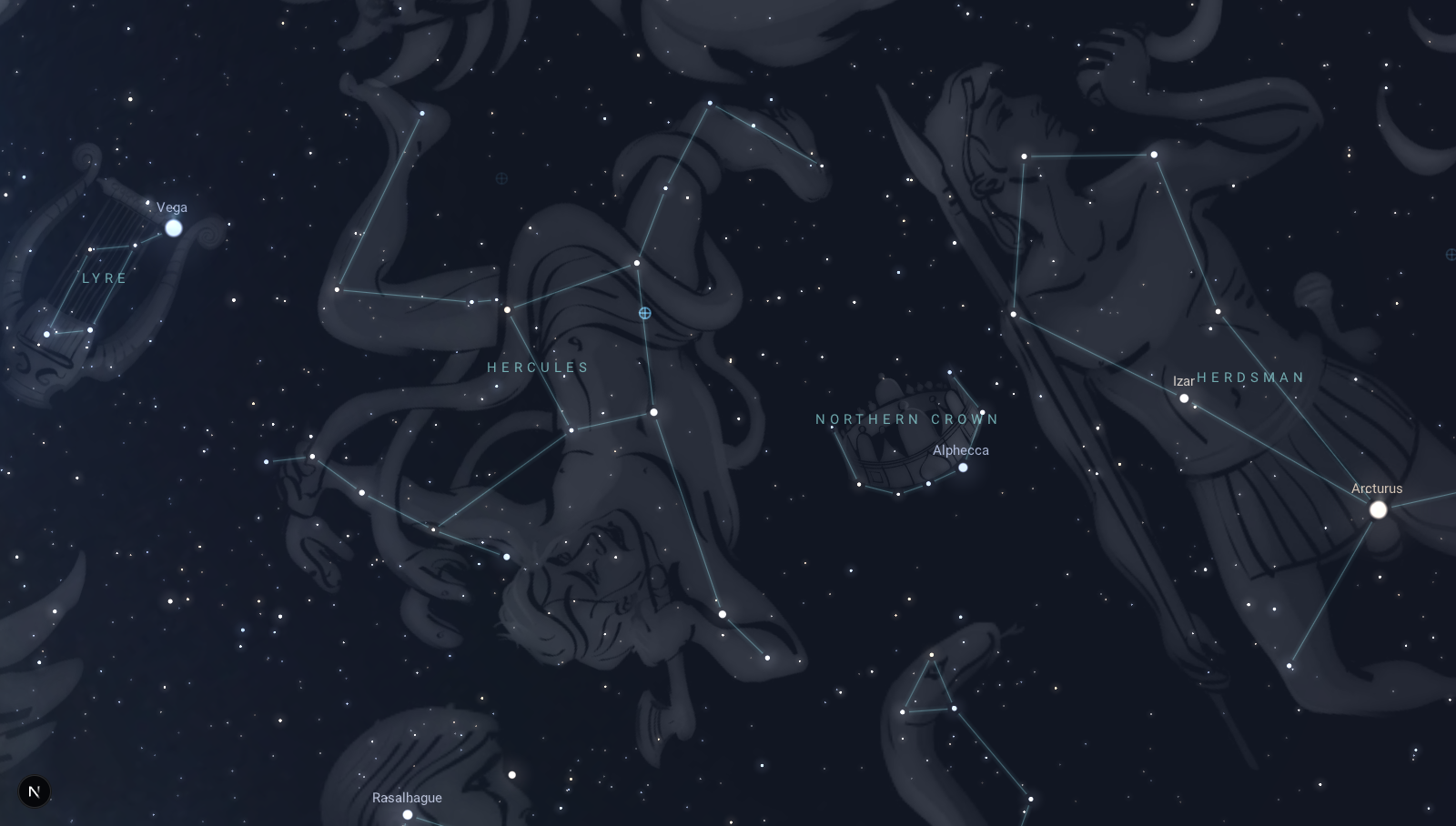 Hercules and Corona Borealis — the crown of life